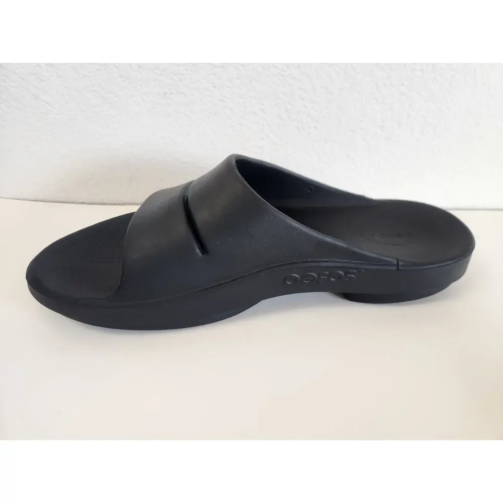 OOFOS Ooahh Recovery Slide Sandals Black Men 13.5